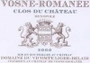 VOSNE-ROMANEE  Clos du Château 2007